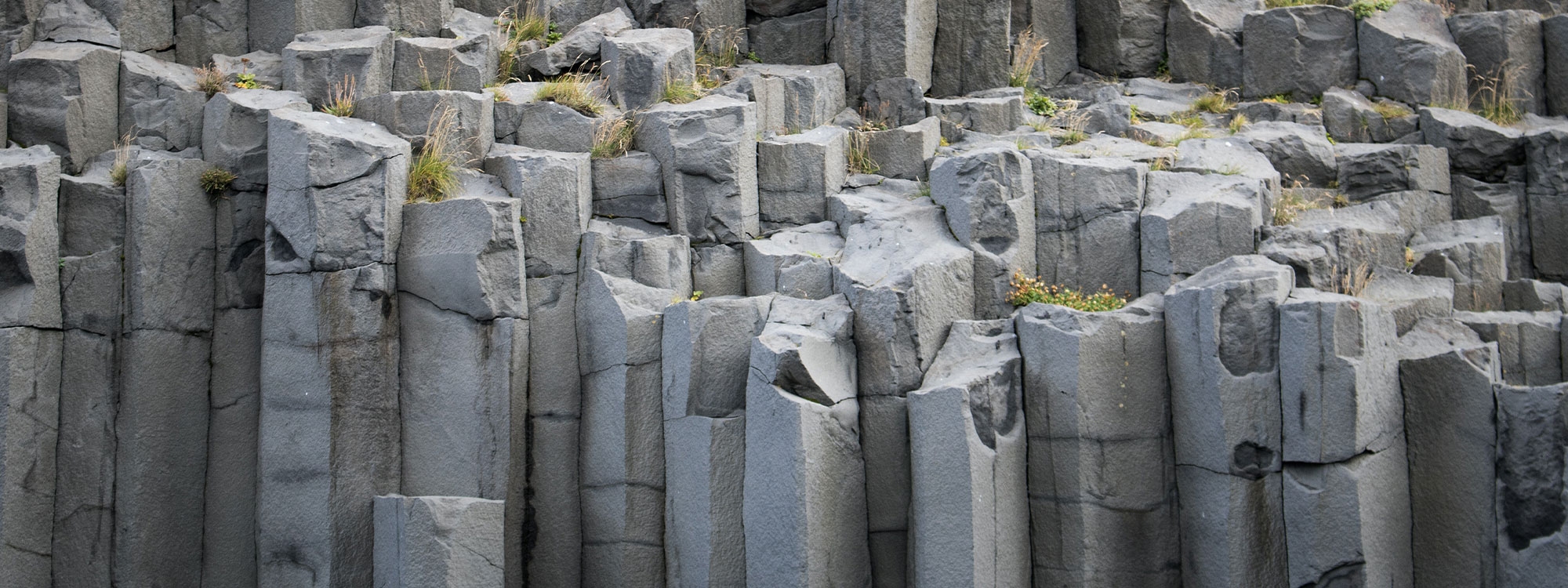 Gray rock formations